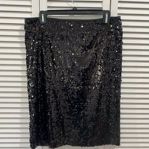 Above the knee sequined skirt